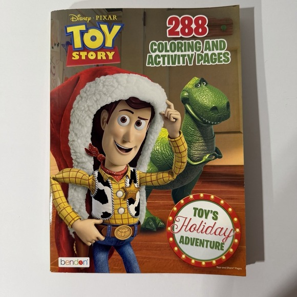 Disney Other - Disney Toy Story 288 Coloring Activity And Coloring Pages Toy's Holiday Adven